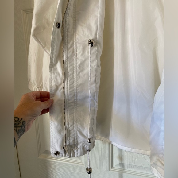 NWT Rare Vintage Boundary Waters Woman’s White 90’s style drawstring Jacket Lrg - Picture 6 of 13